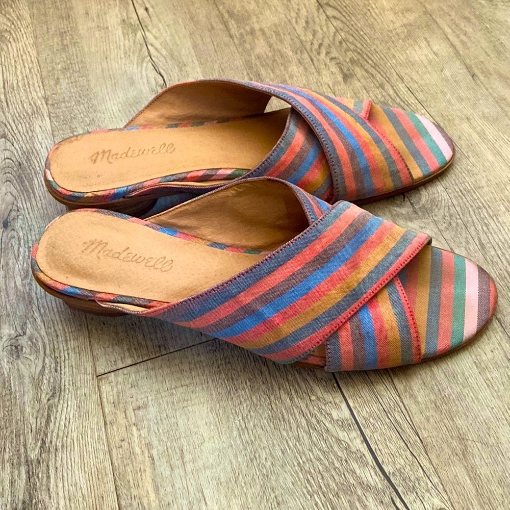 Madewell Ruthie Crisscross Colorful Sandals 8.5